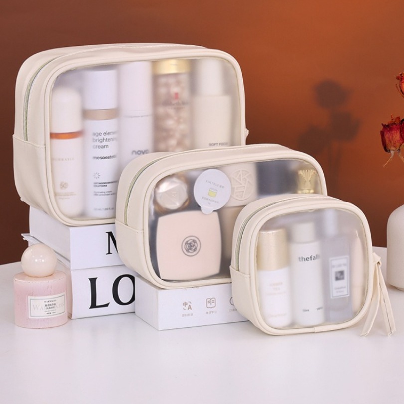 Luxury Skincare Samples - Ensemble de trousses de maquillage semi-transparentes