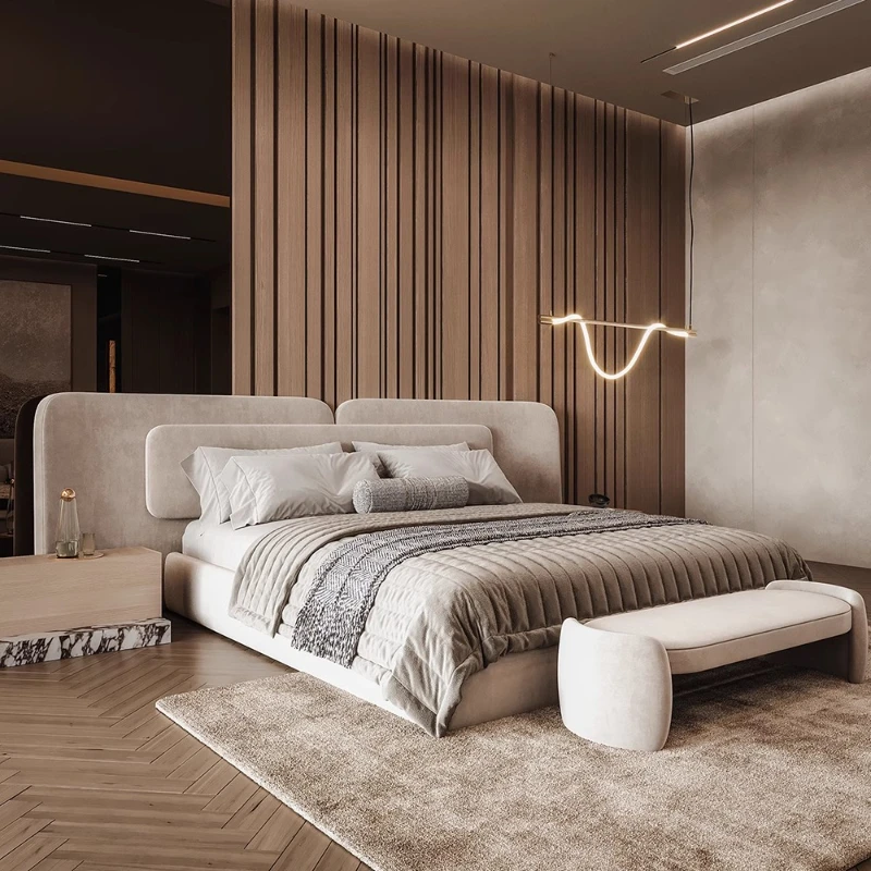 Luxury Skincare Design - Lit double Queen size de luxe