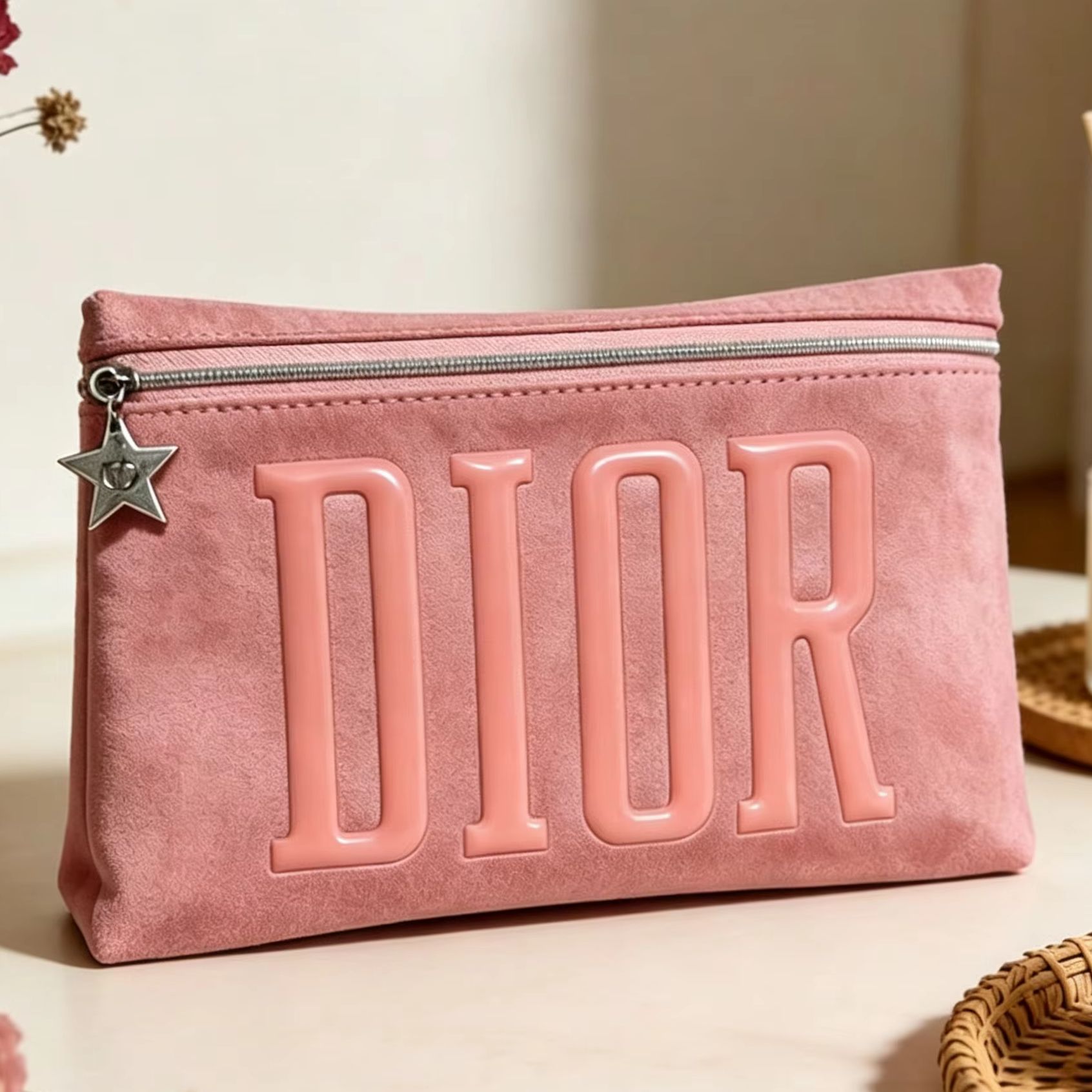 Sac de luxe rose Dior, pochett - Luxury Skincare Samples avis et prix