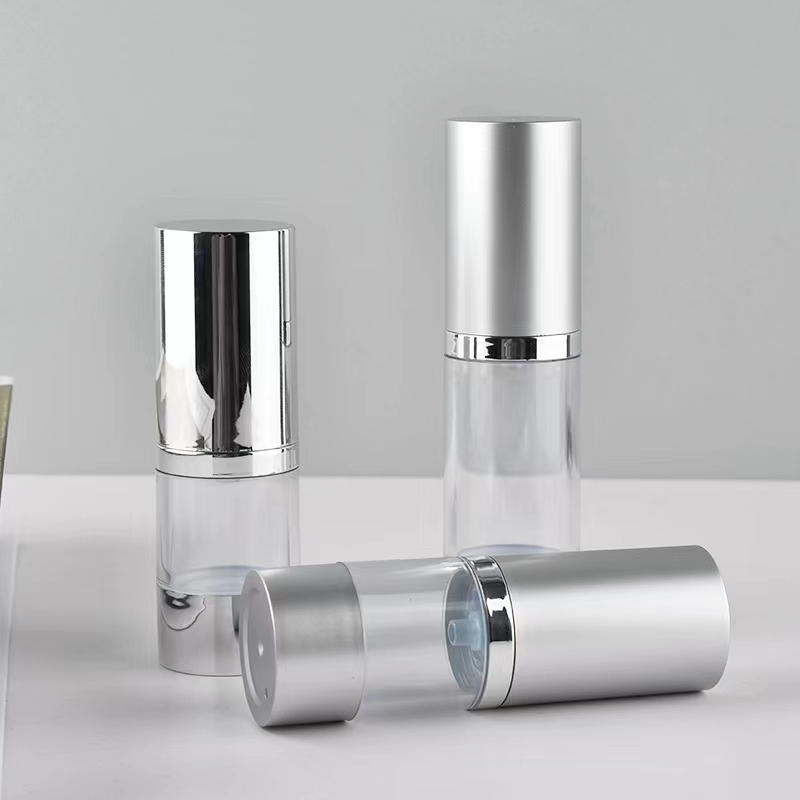 Bouteille à vide en argent bri - Luxury Skincare Samples avis et prix