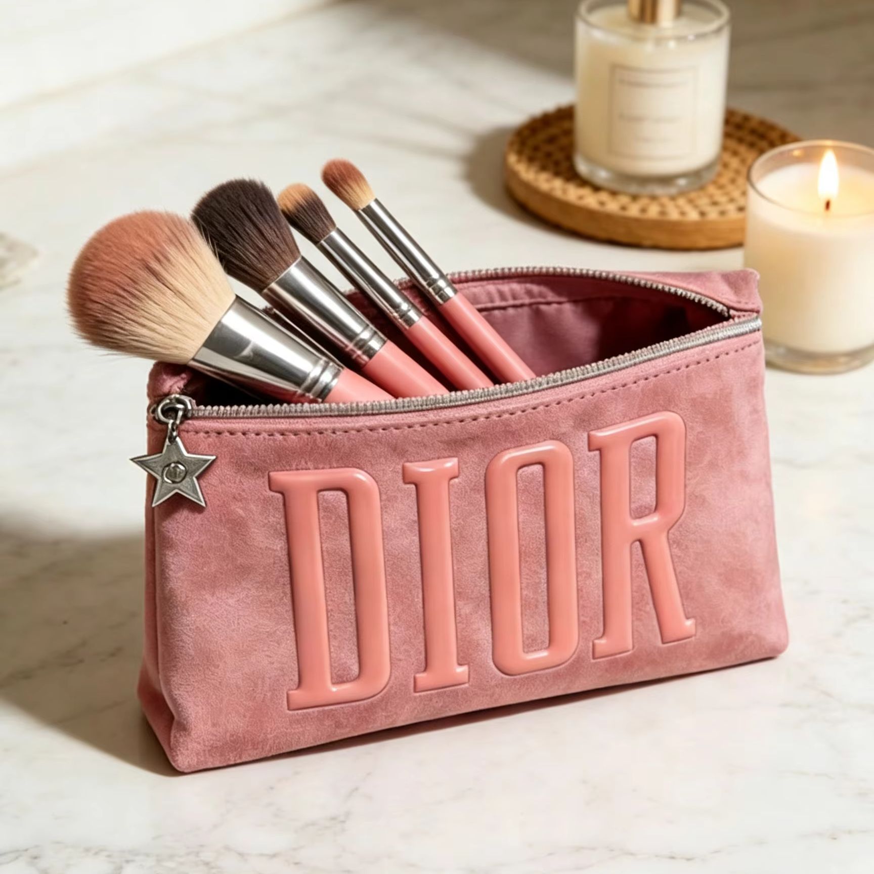 Sac de luxe rose Dior, pochett - Luxury Skincare Samples avis et prix